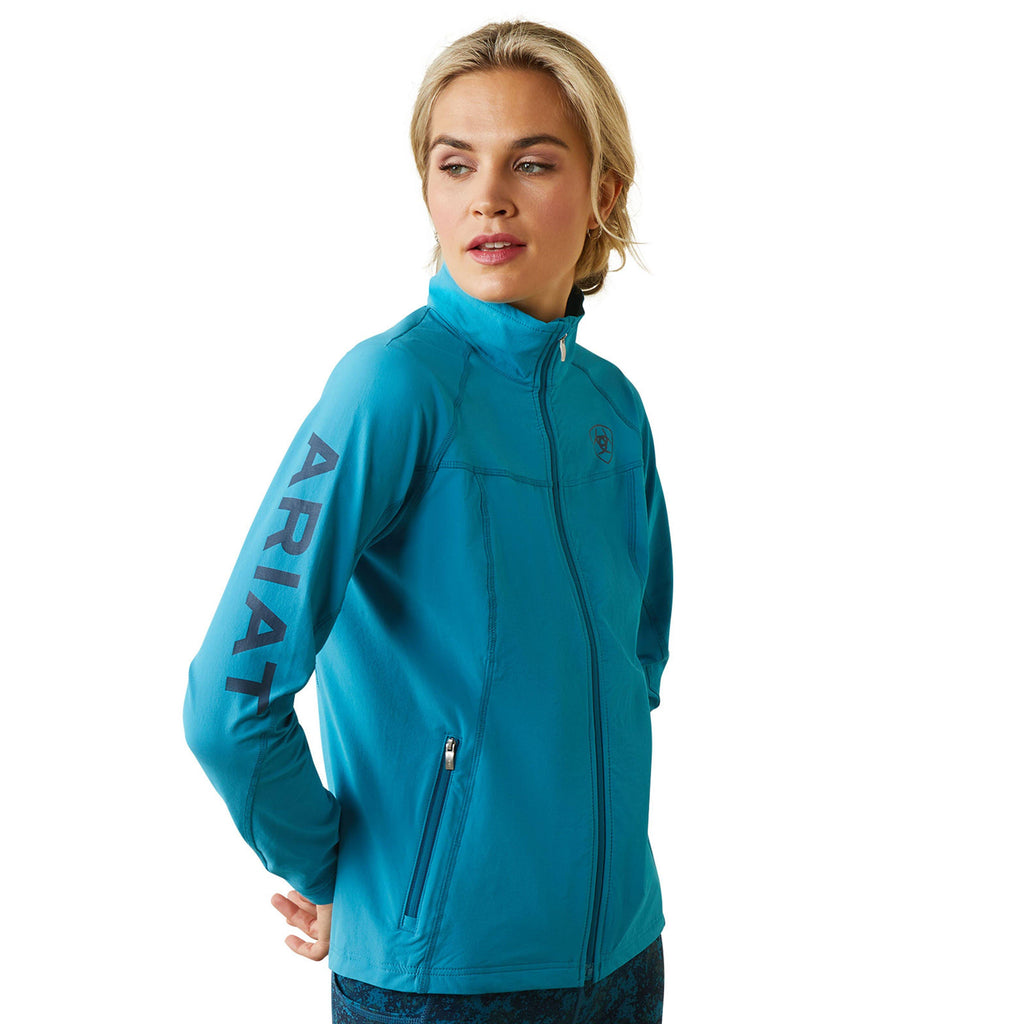 Womens Agile Softshell Jacket Mosaic Blue