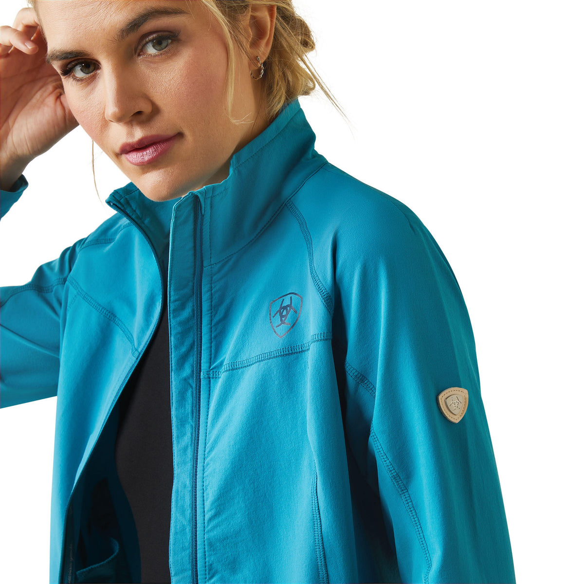 Womens Agile Softshell Jacket Mosaic Blue