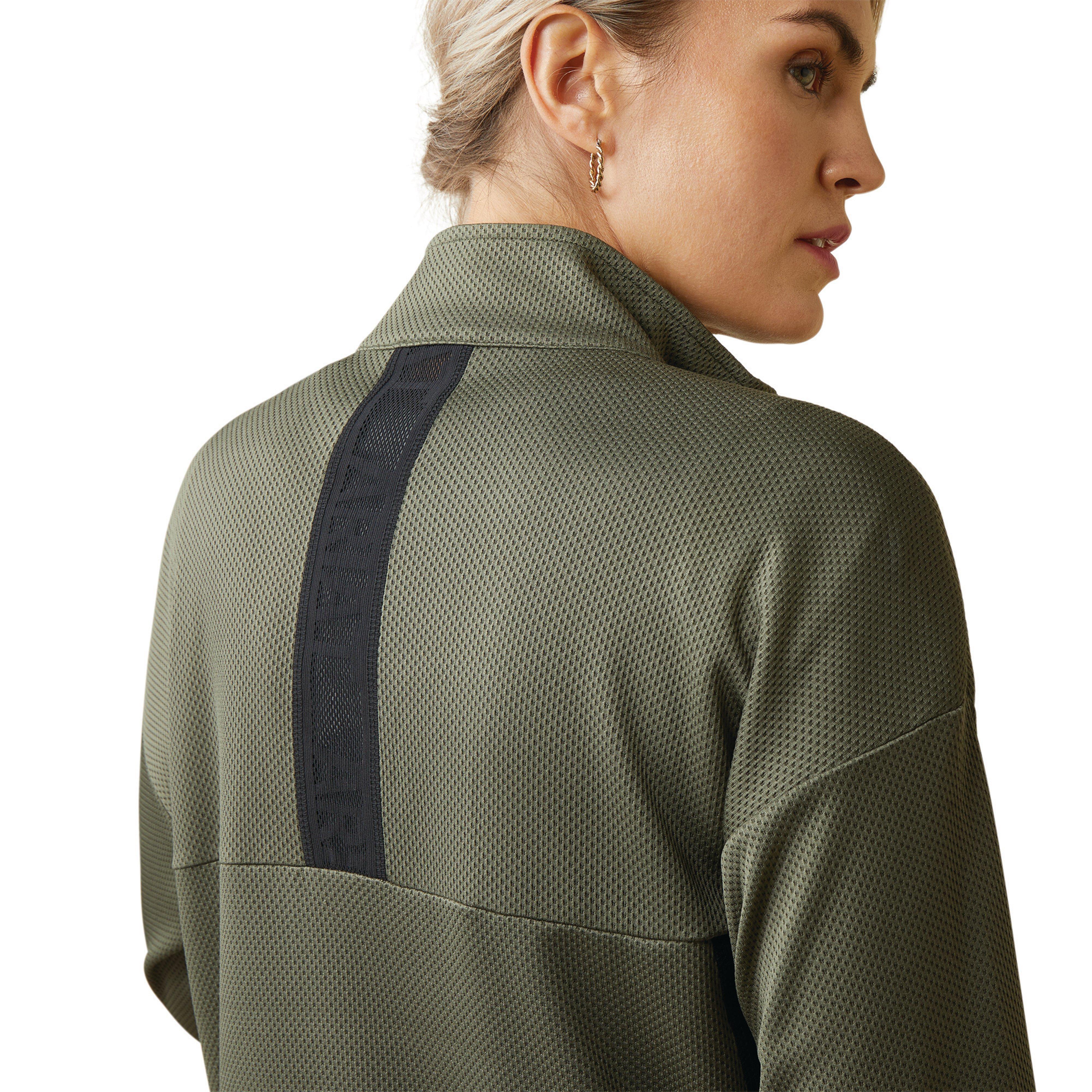 Womens Breathe 1/2 Zip Sweatshirt Beetle