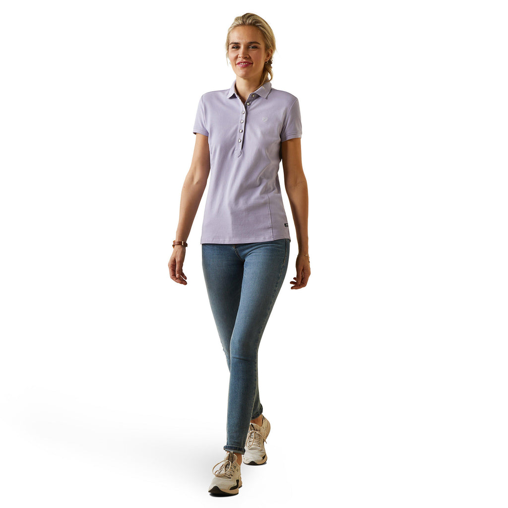 Womens Prix 2.0 Short Sleeved Polo Shirt Heirloom Lilac