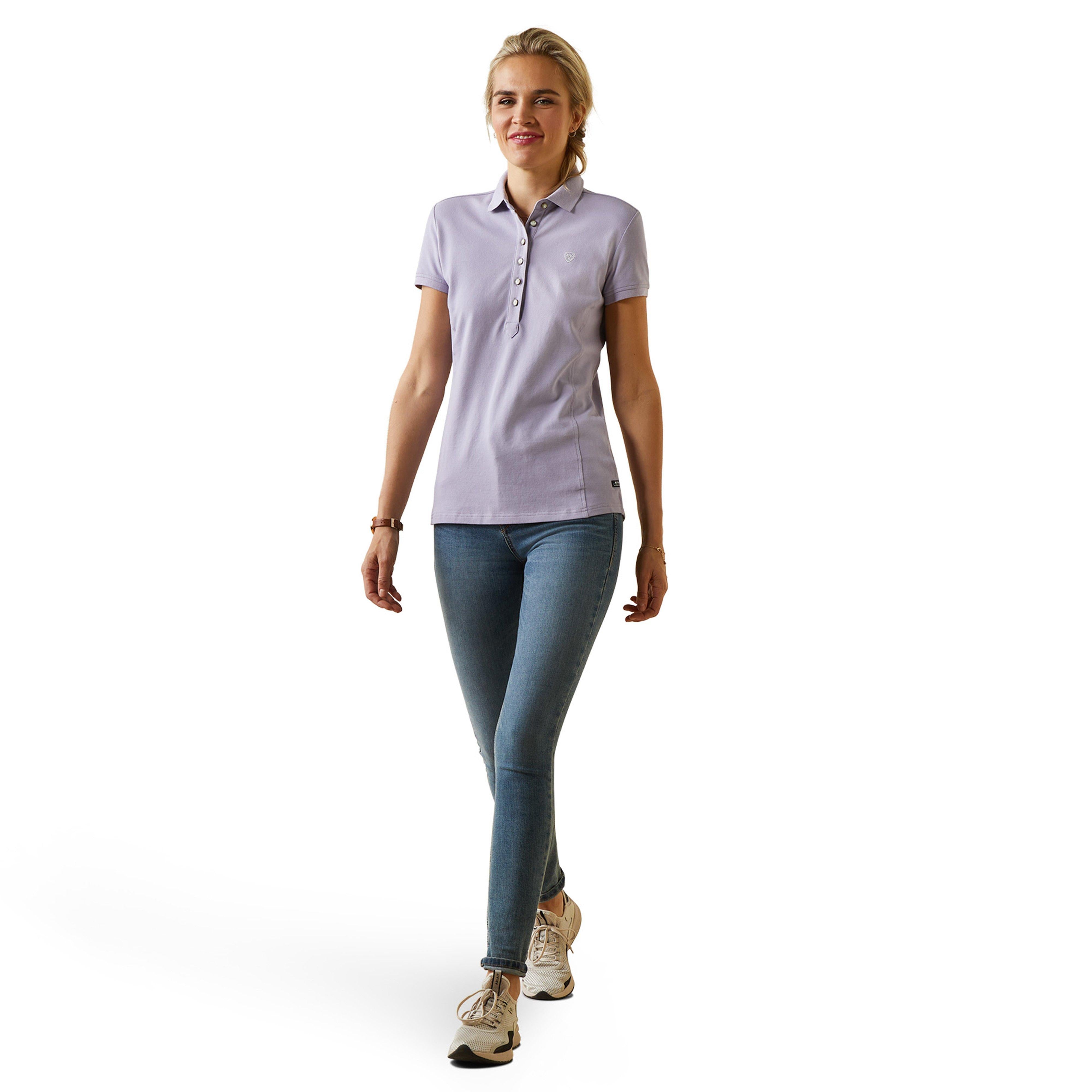Womens Prix 2.0 Short Sleeved Polo Shirt Heirloom Lilac