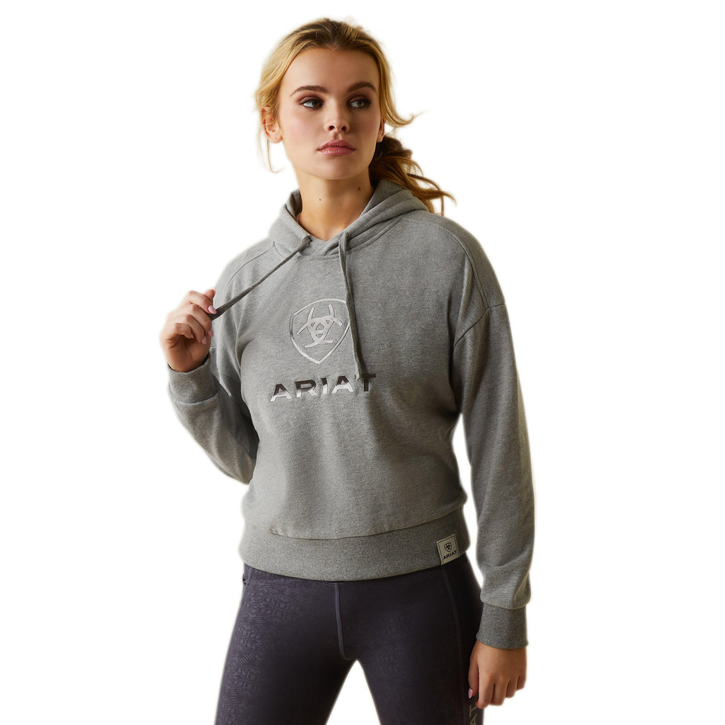 Womens Just Hoodie Heather Grey