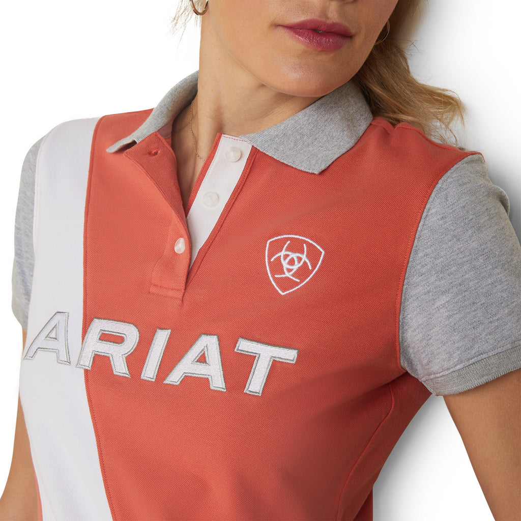 Womens Taryn Short Sleeved Polo Shirt Burnt Sienna