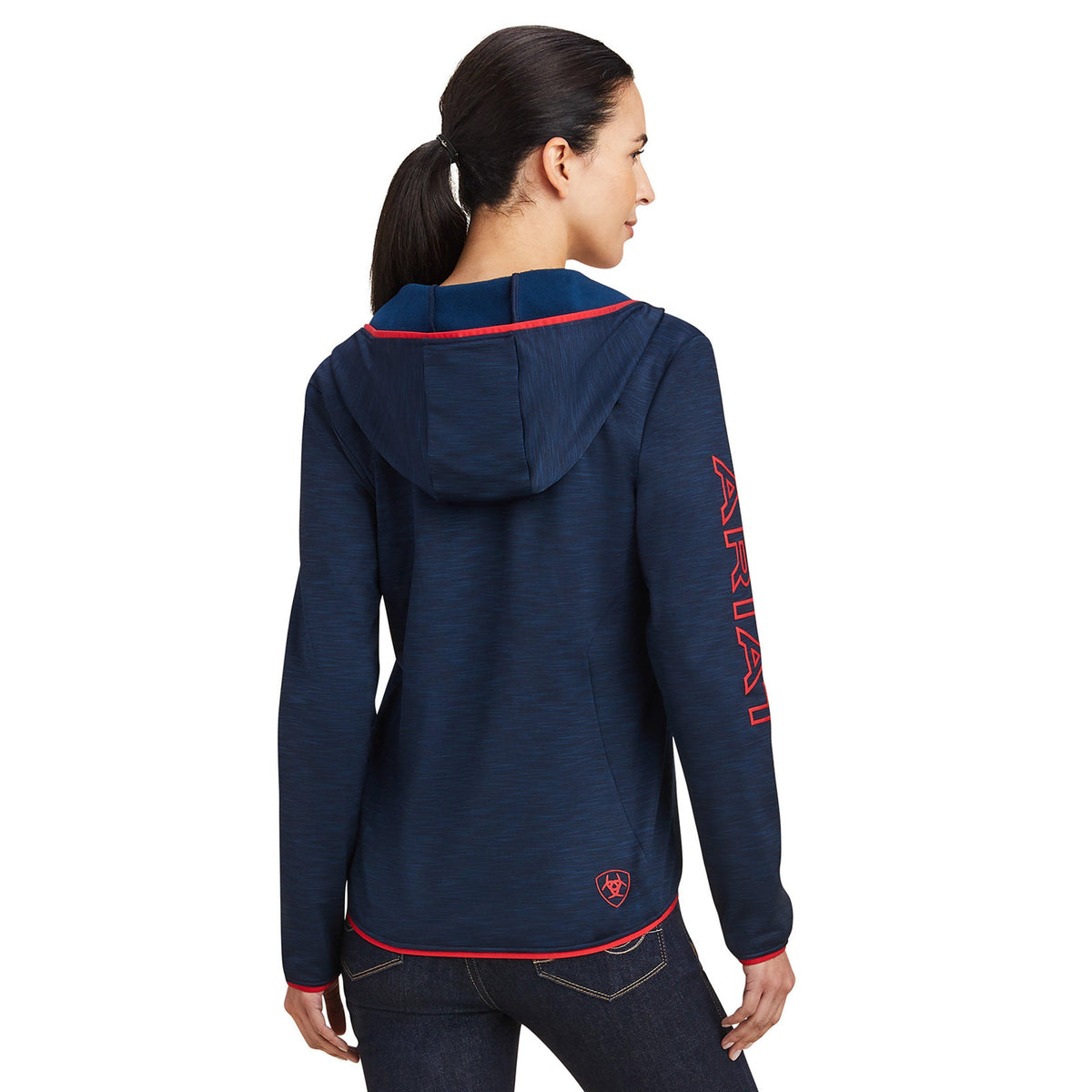 Womens Byron Full Zip Hoodie Navy Team