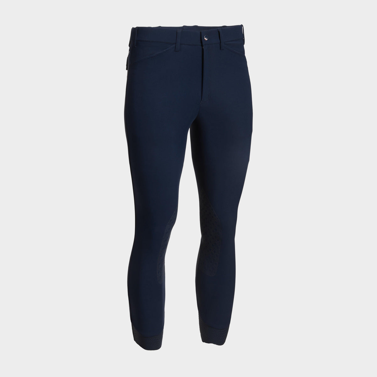 Mens Tri Factor Grip Knee Patch Breeches Navy