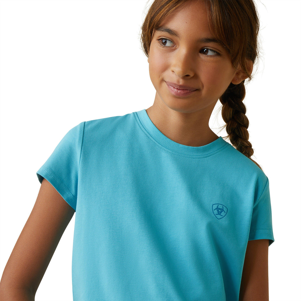 Kids Varsity Camo T-Shirt Maui Blue