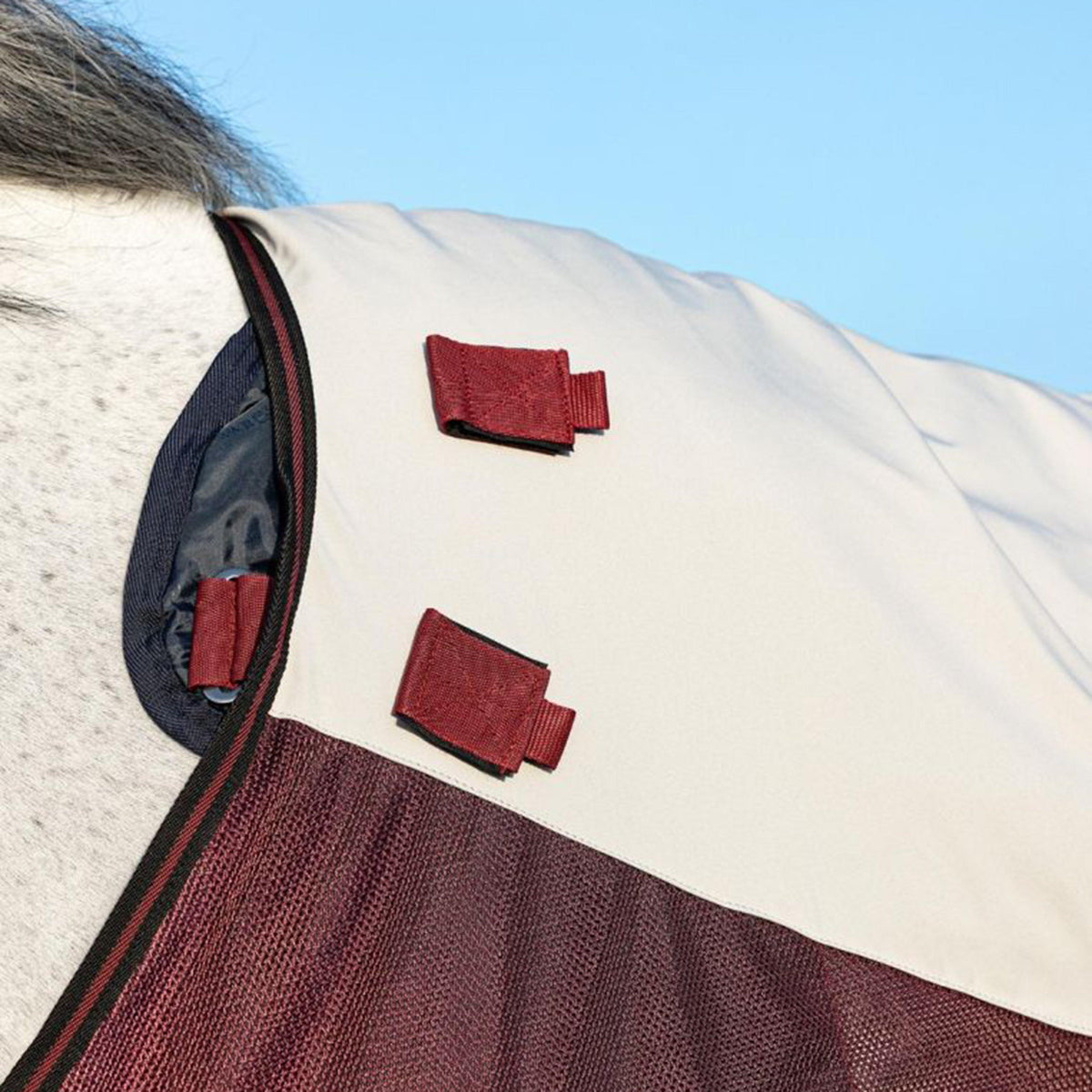 Summer Series Turnout Disc Front 0g Outer with 100g Liner Grey Burgundy