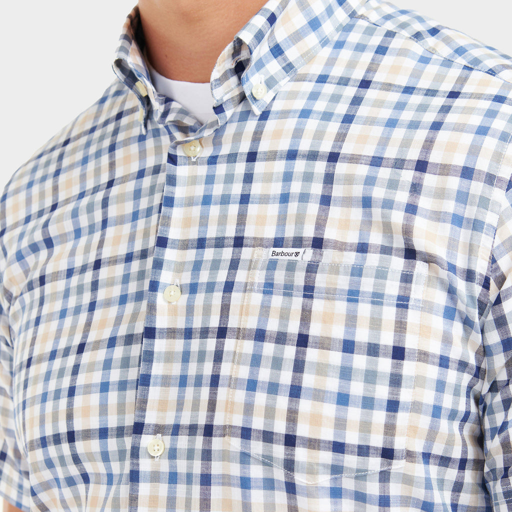 Mens Kinson Tailored Shirt Stone