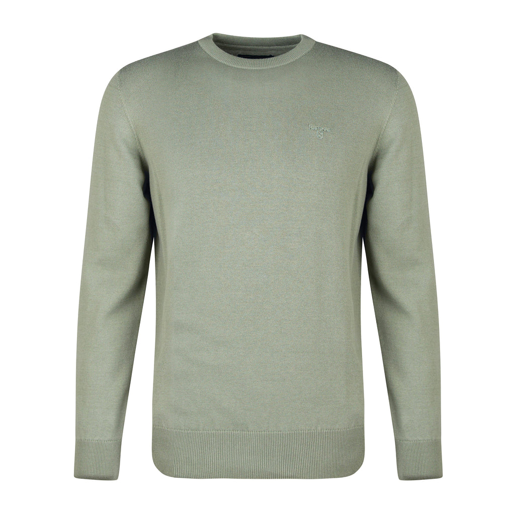 Mens Pima Cotton Crew Neck Sweater Agave Green