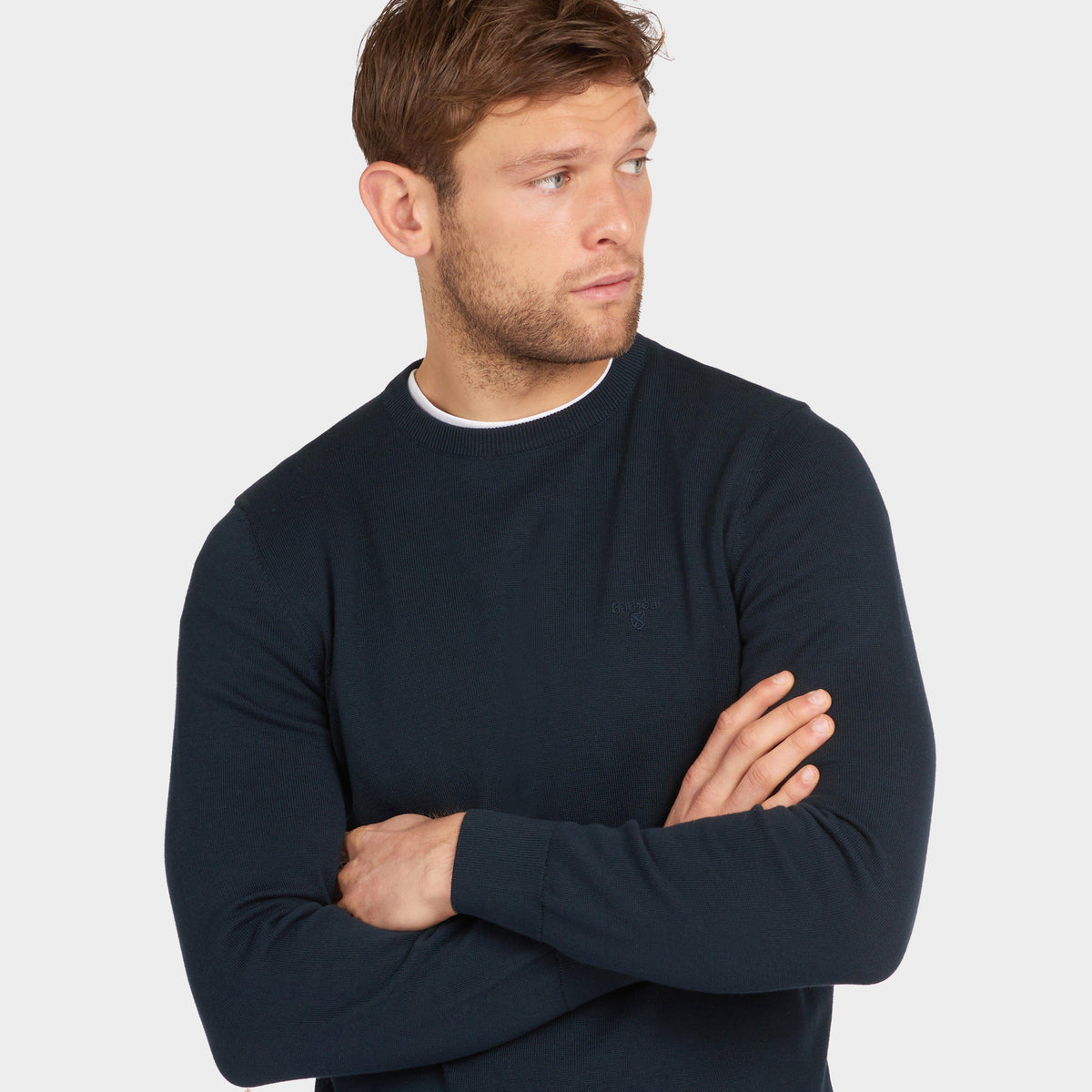 Mens Pima Cotton Crew Neck Sweater