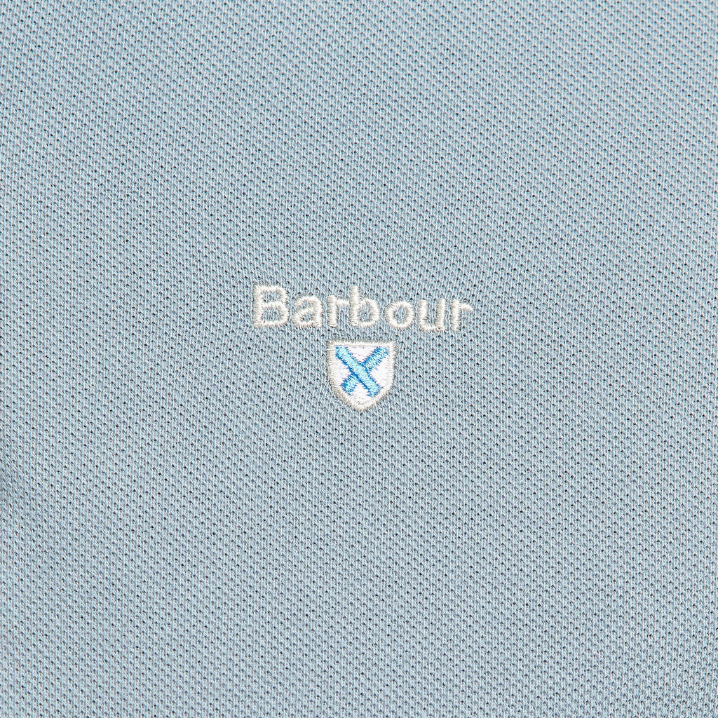 Mens Sports Polo Shirt Washed Blue