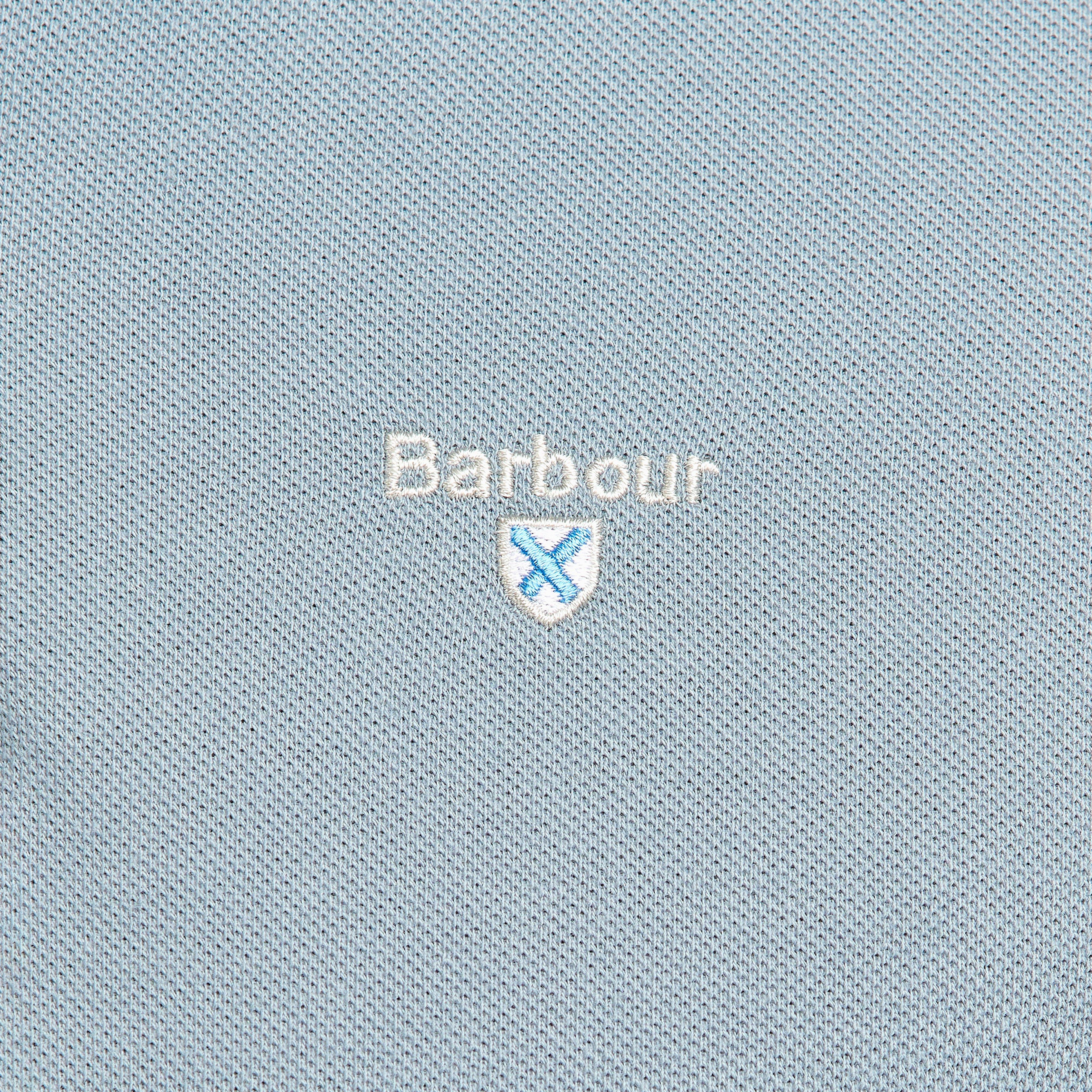 Mens Sports Polo Shirt Washed Blue