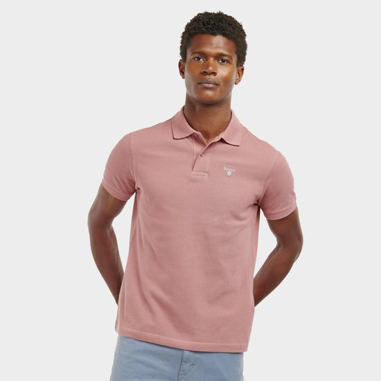 Mens Sports Polo Shirt Pink