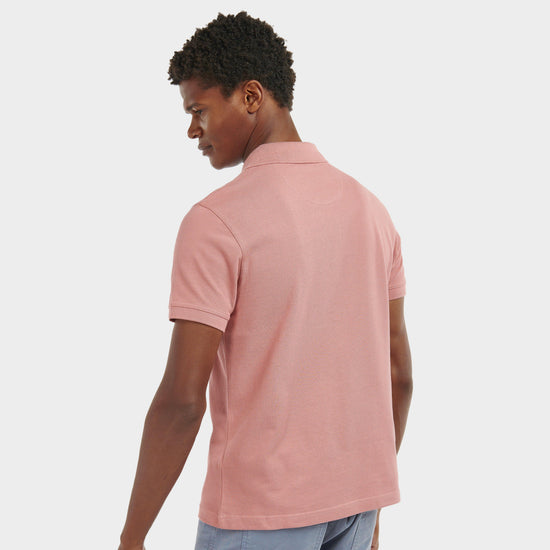 Mens Sports Polo Shirt Pink