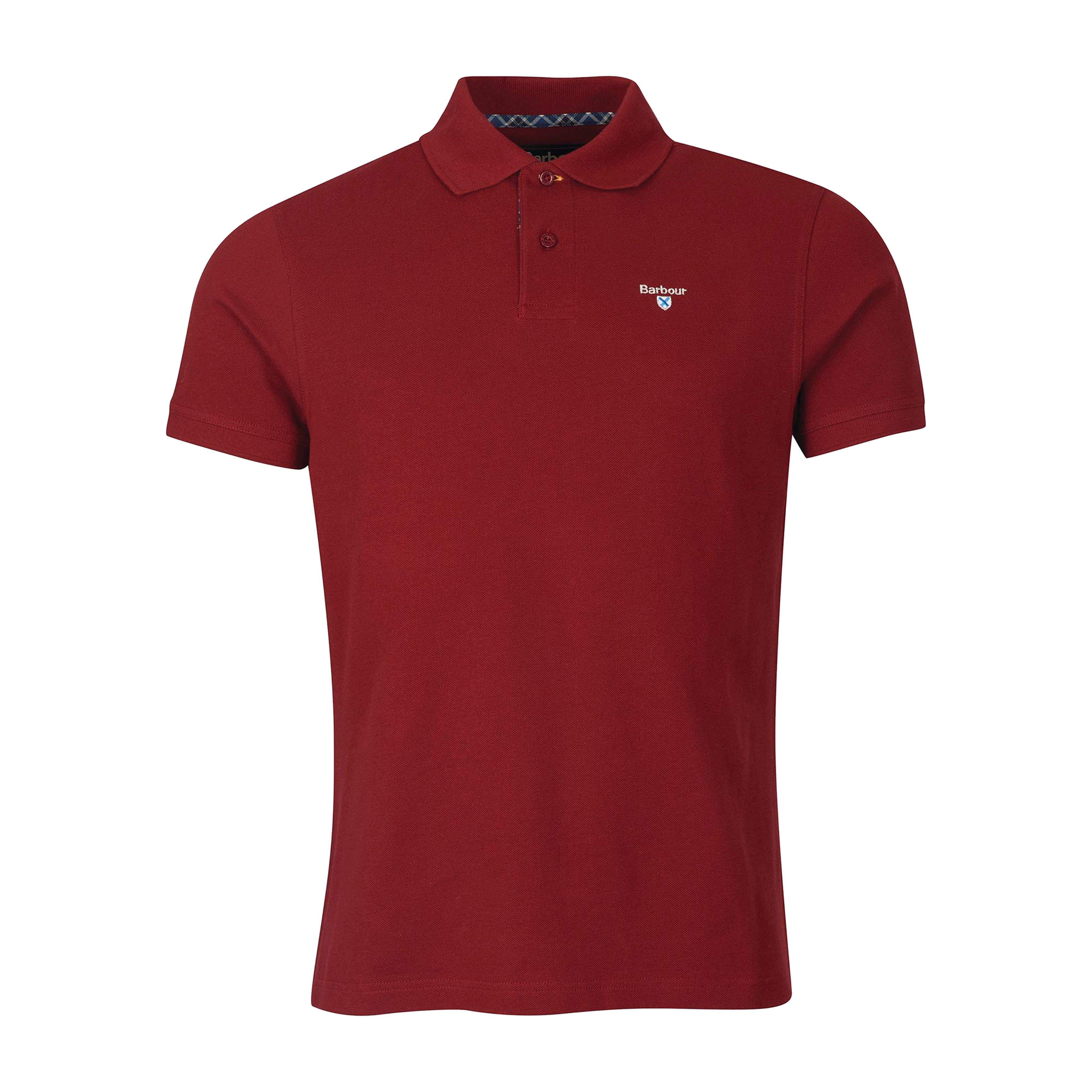 Mens Tartan Qique Polo Shirt Wine