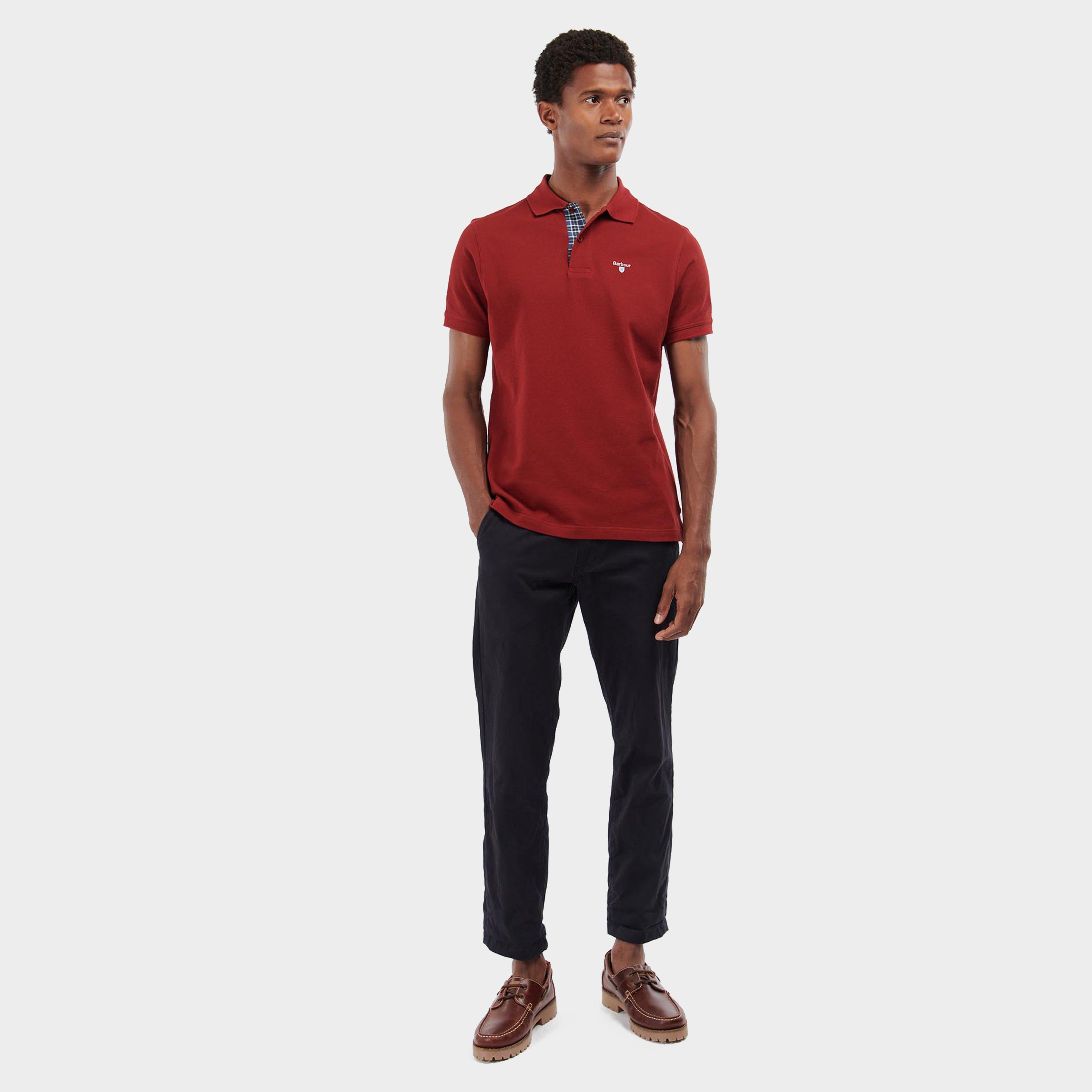 Mens Tartan Qique Polo Shirt Wine