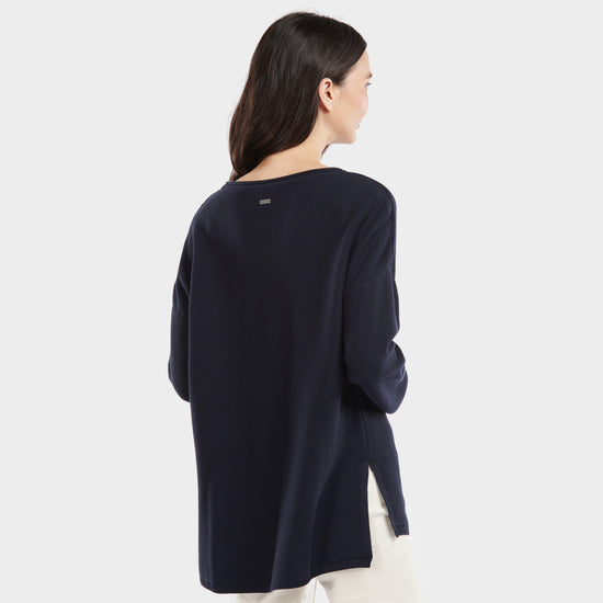 Womens Mariner Knitted Jumper Navy