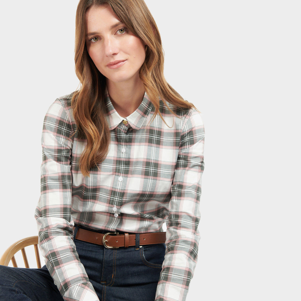 Womens Daphne Shirt Cloud Olive Check