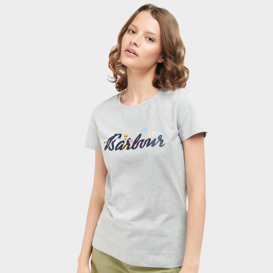 Womens Southport T-Shirt Light Grey Marl
