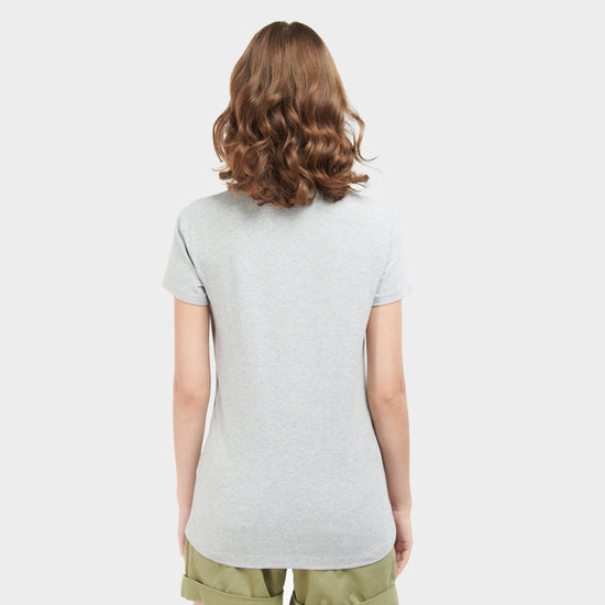 Womens Southport T-Shirt Light Grey Marl