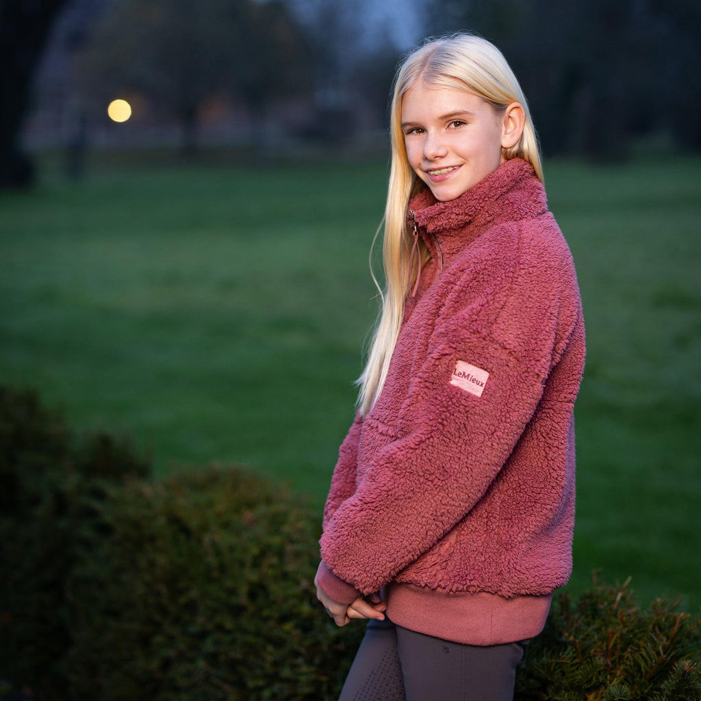 Young Rider Tia Teddy Fleece Orchid