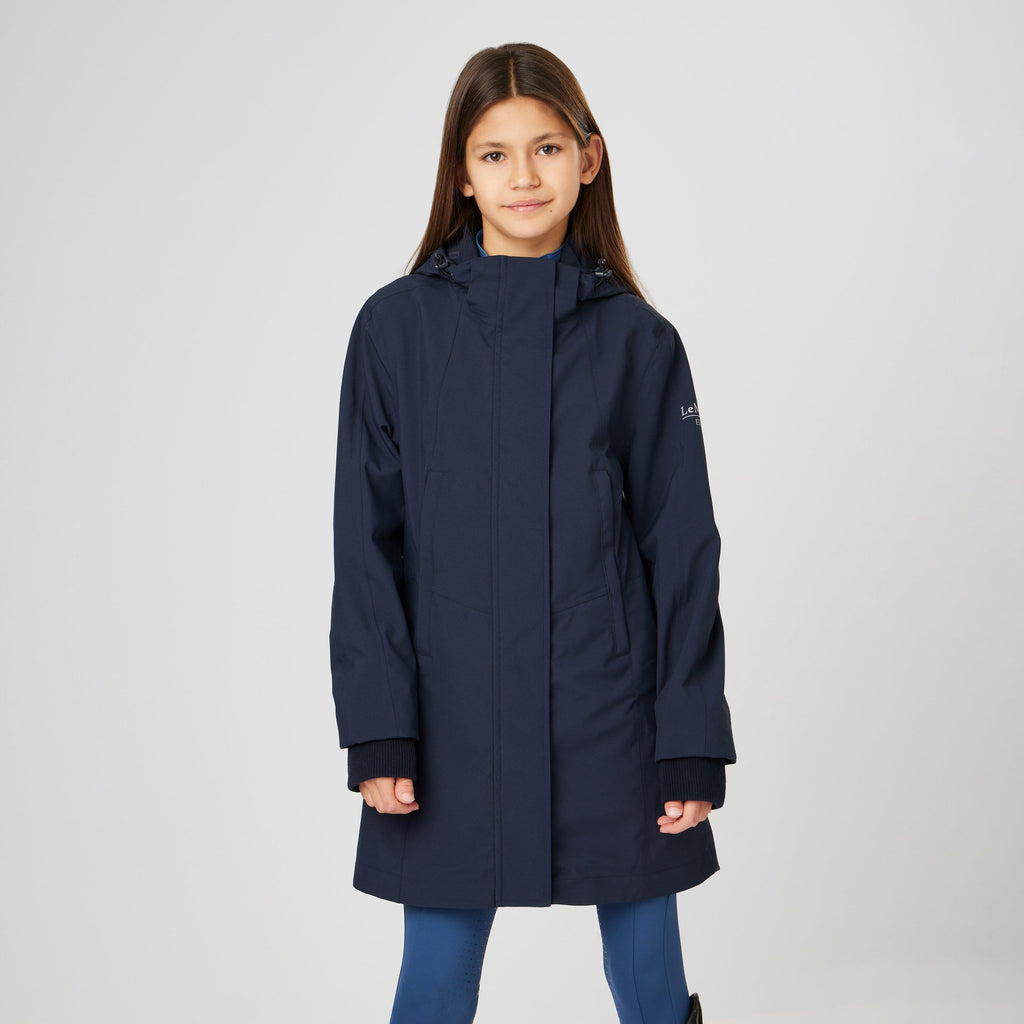 Young Rider Junior Pro Waterproof Coat Navy