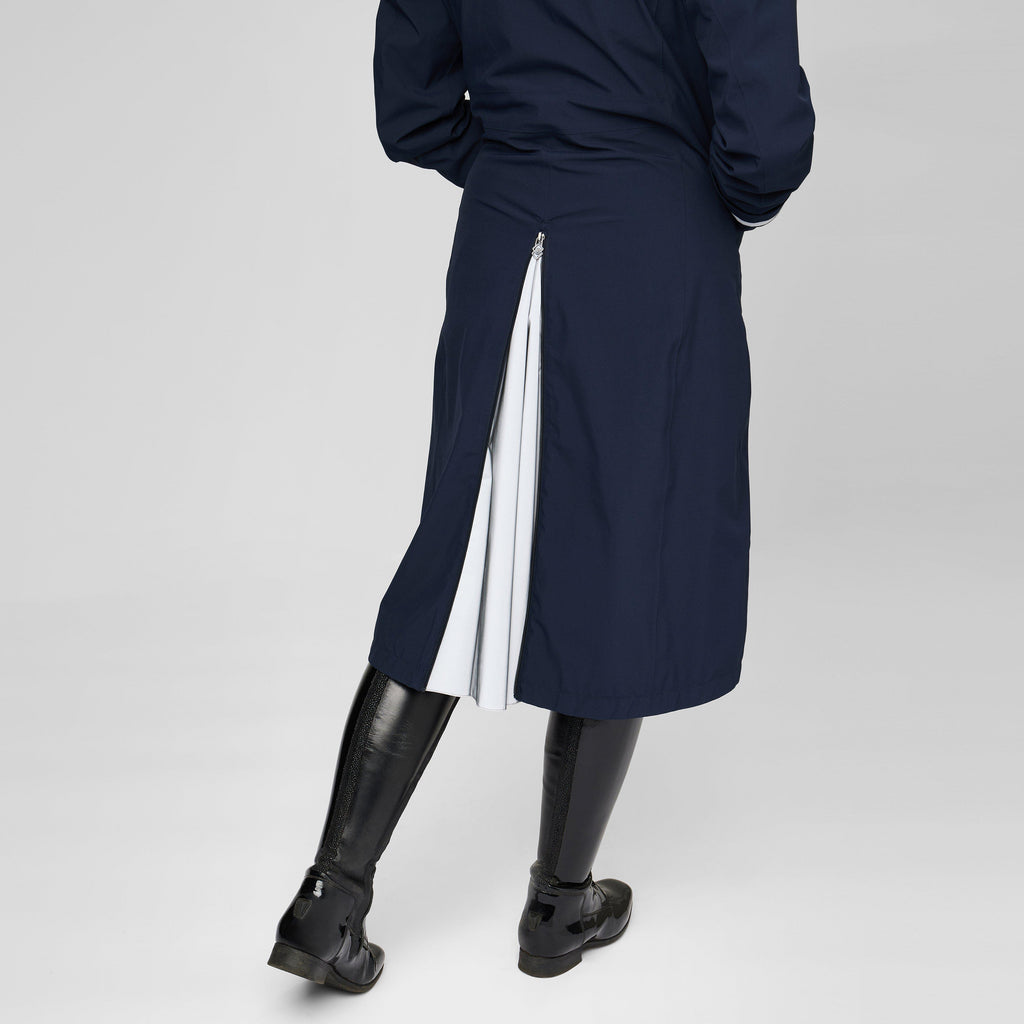 Womens Amelie Waterproof Lightweight Riding Coat Navy