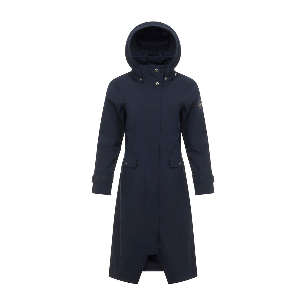 Womens Amelie Waterproof Lightweight Riding Coat Navy
