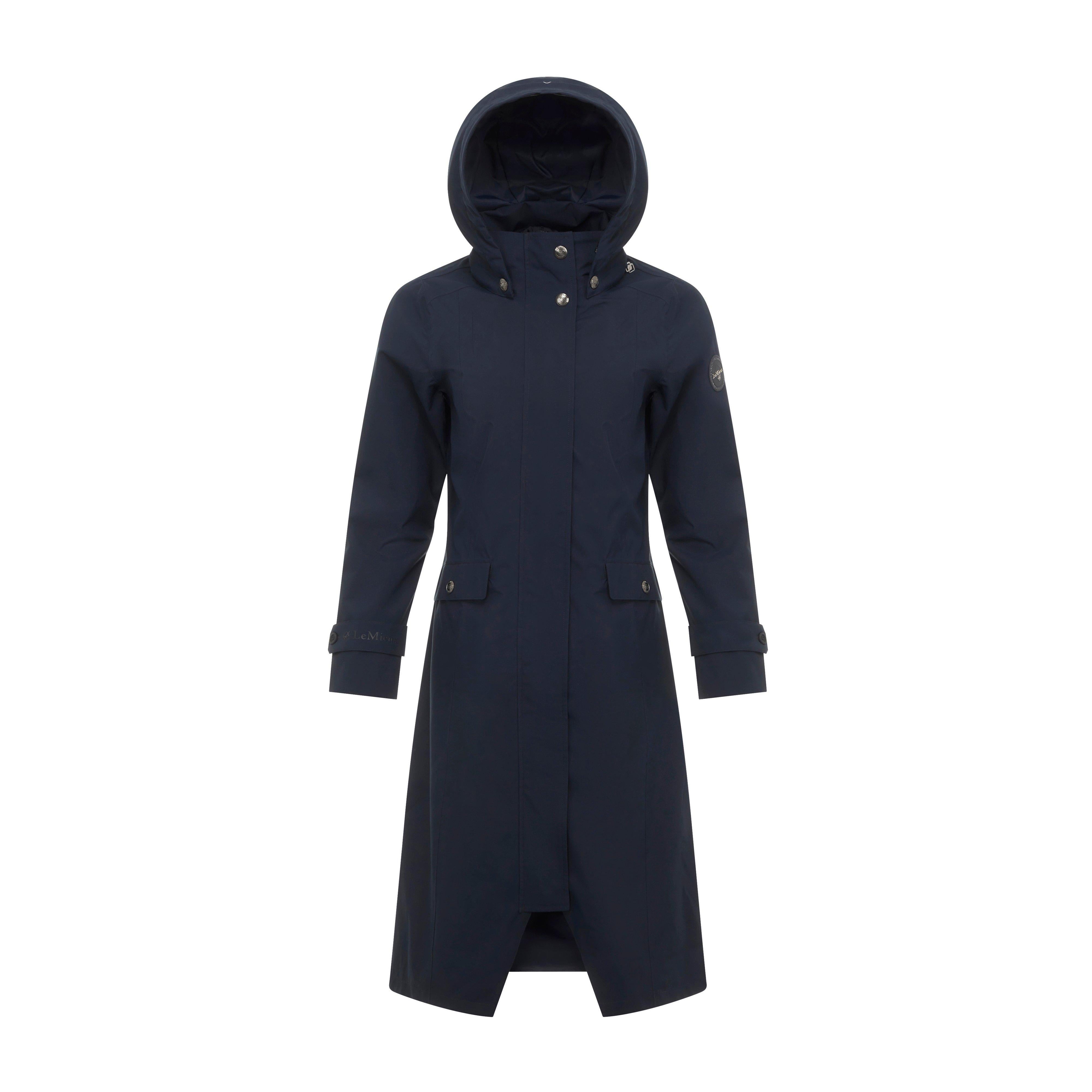Womens Amelie Waterproof Lightweight Riding Coat Navy