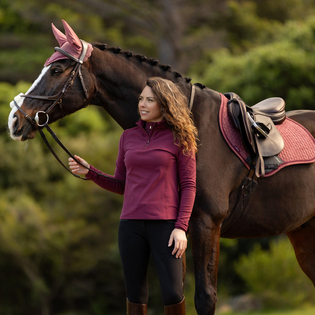 Classique Suede Close Contact Saddle Pad Orchid
