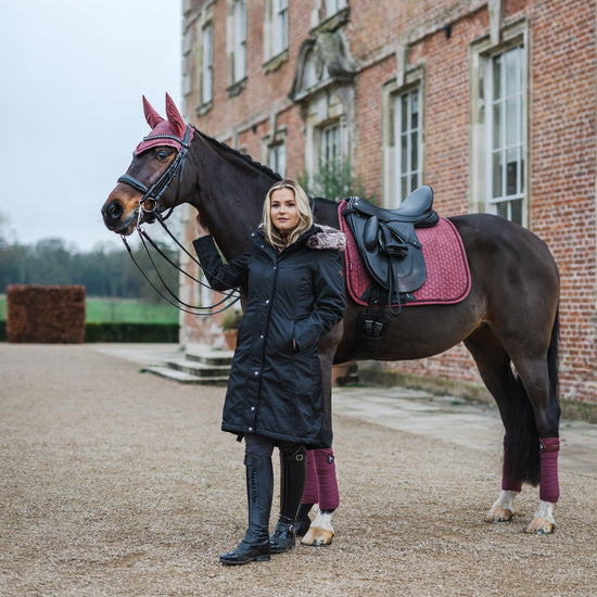 Classique Suede Dressage Saddle Pad Orchid