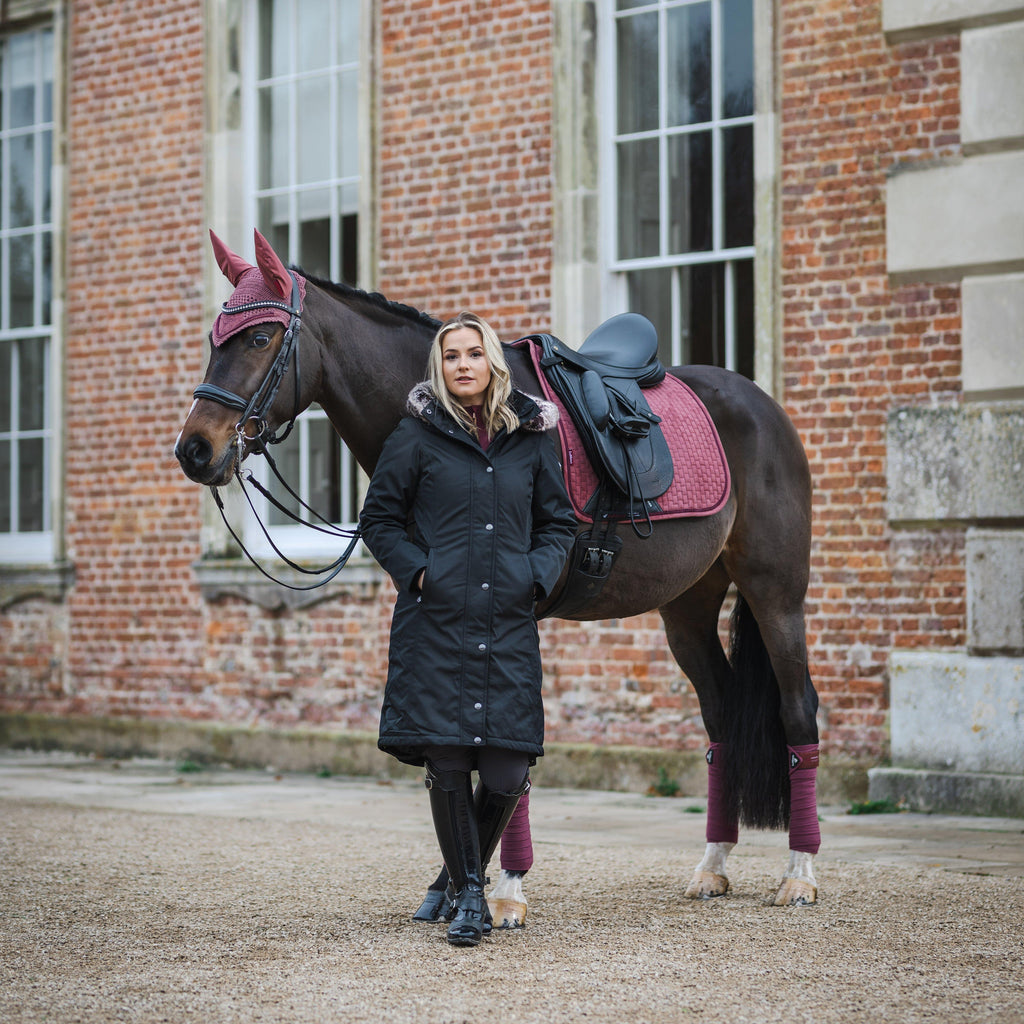Classique Suede Dressage Saddle Pad Orchid