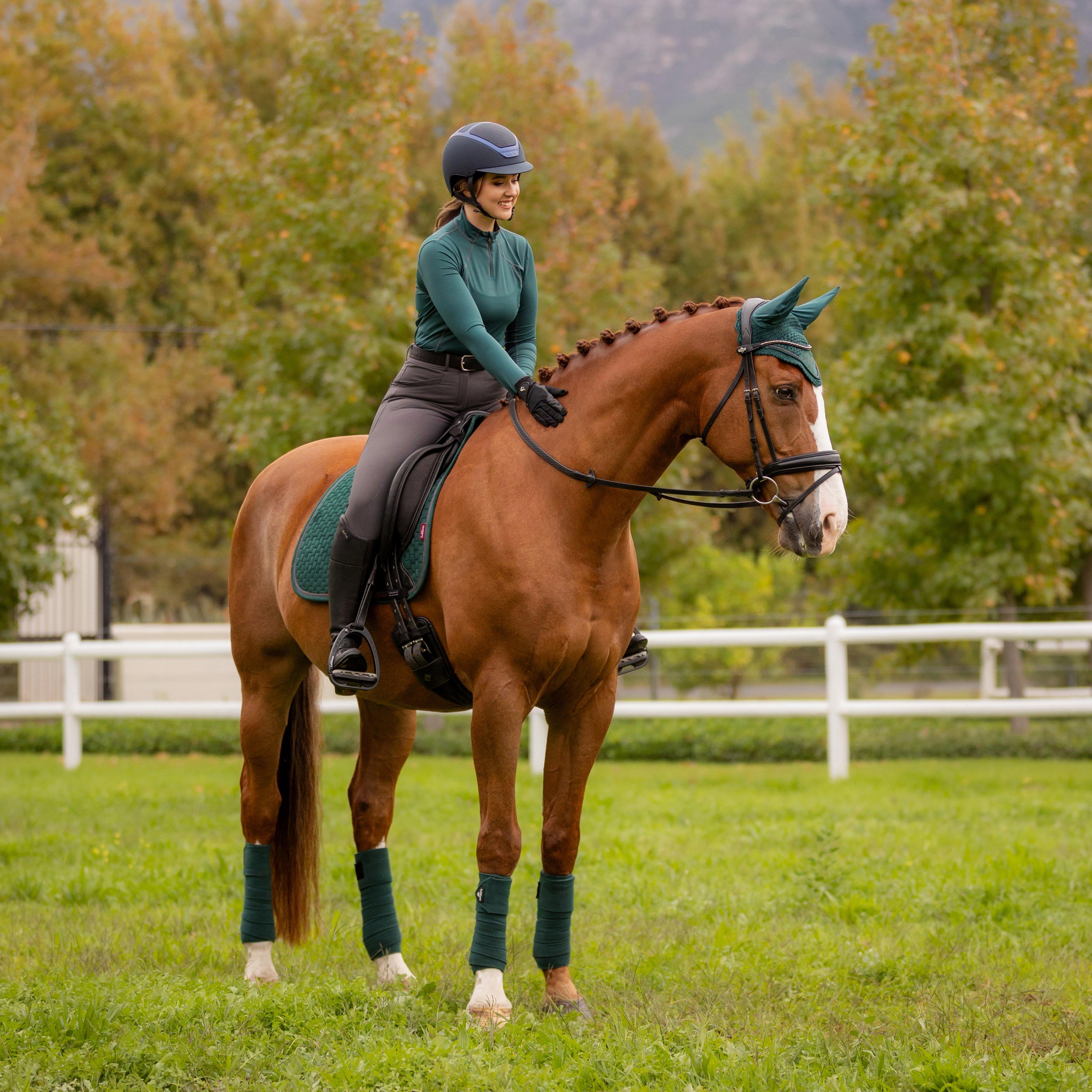Classique Suede Dressage Saddle Pad Spruce