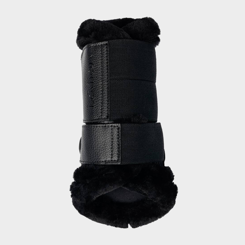 Fleece Brushing Boots Black
