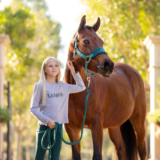Mini Vogue Headcollar and Leadrope Evergreen