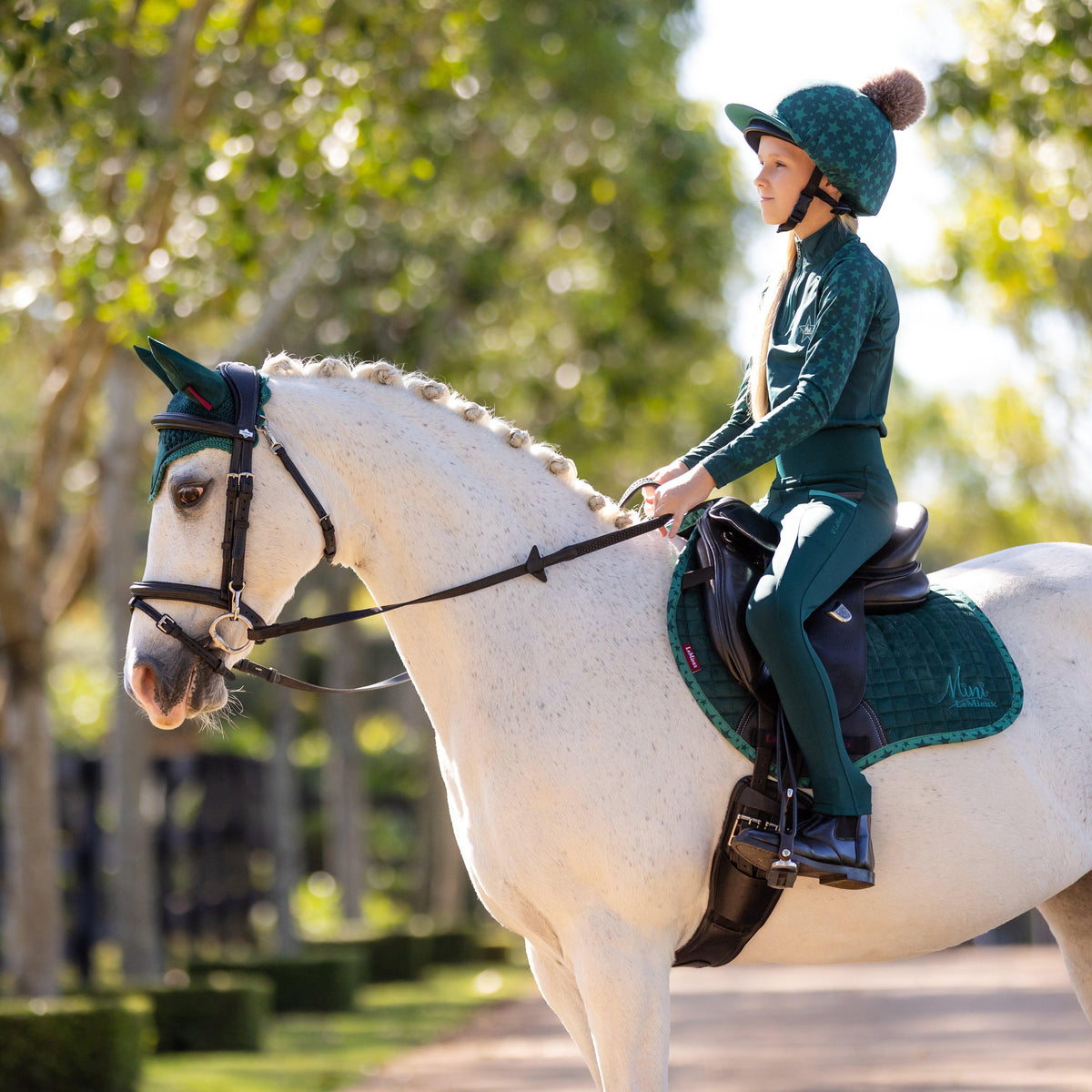 Mini Suede Jump Saddle Pad Spruce