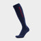 Womens Logo Riding Socks Navy/Red