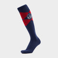 Womens Argyle Riding Socks Navy/Red