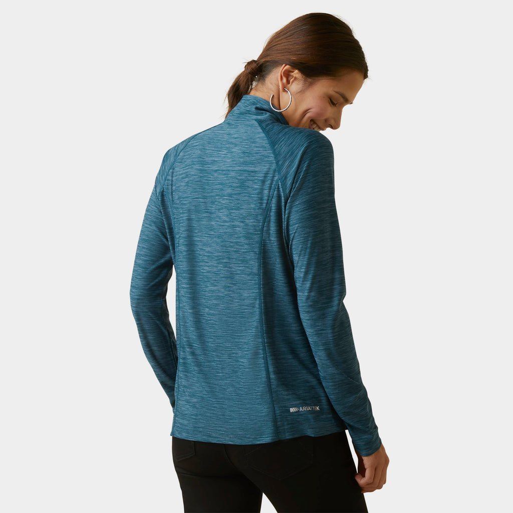 Womens Laguna 1/4 Zip Top Reflecting Pond