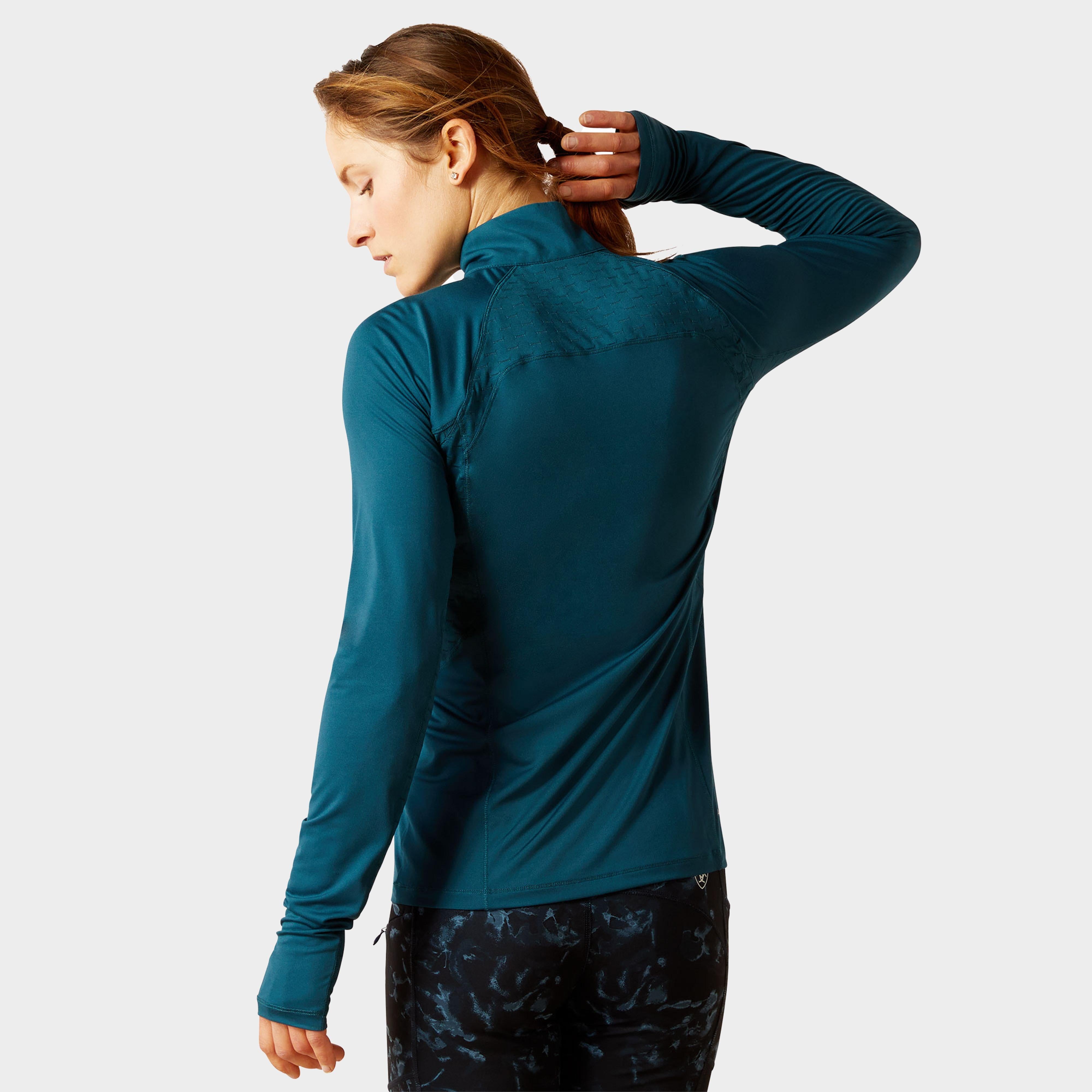 Womens Lowell 2.0 1/4 Zip Base Layer Reflecting Pond