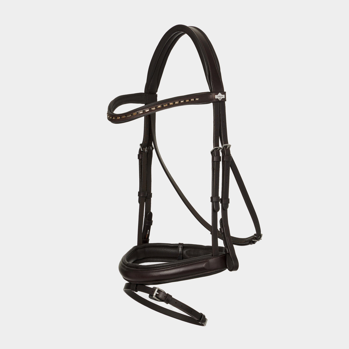 Arika Dressage Bridle Brown/Silver