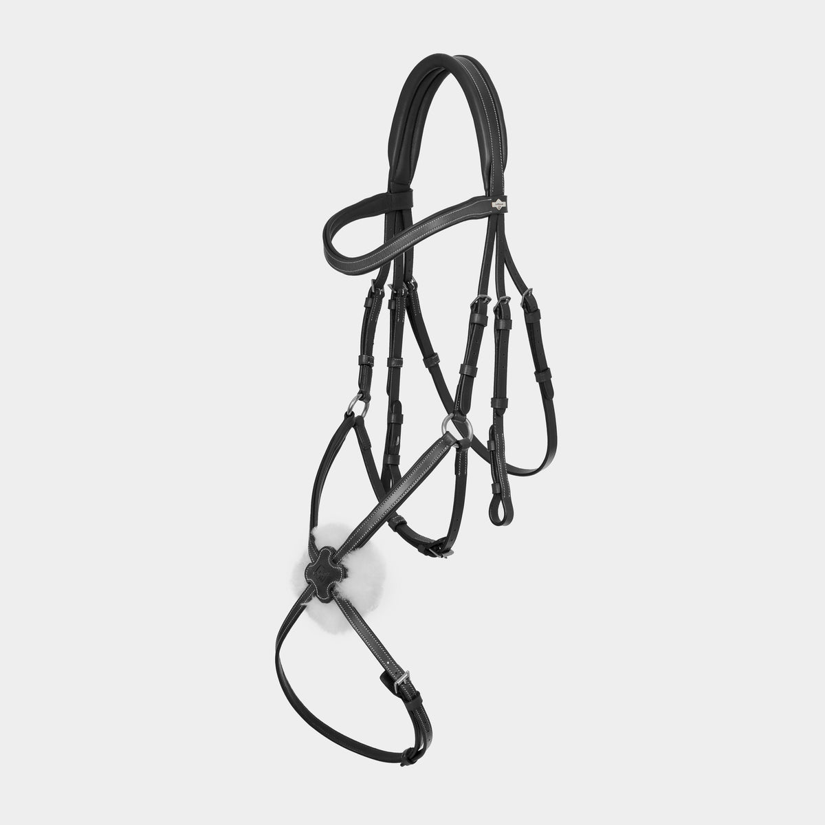Arika Grackle Bridle Black/Silver