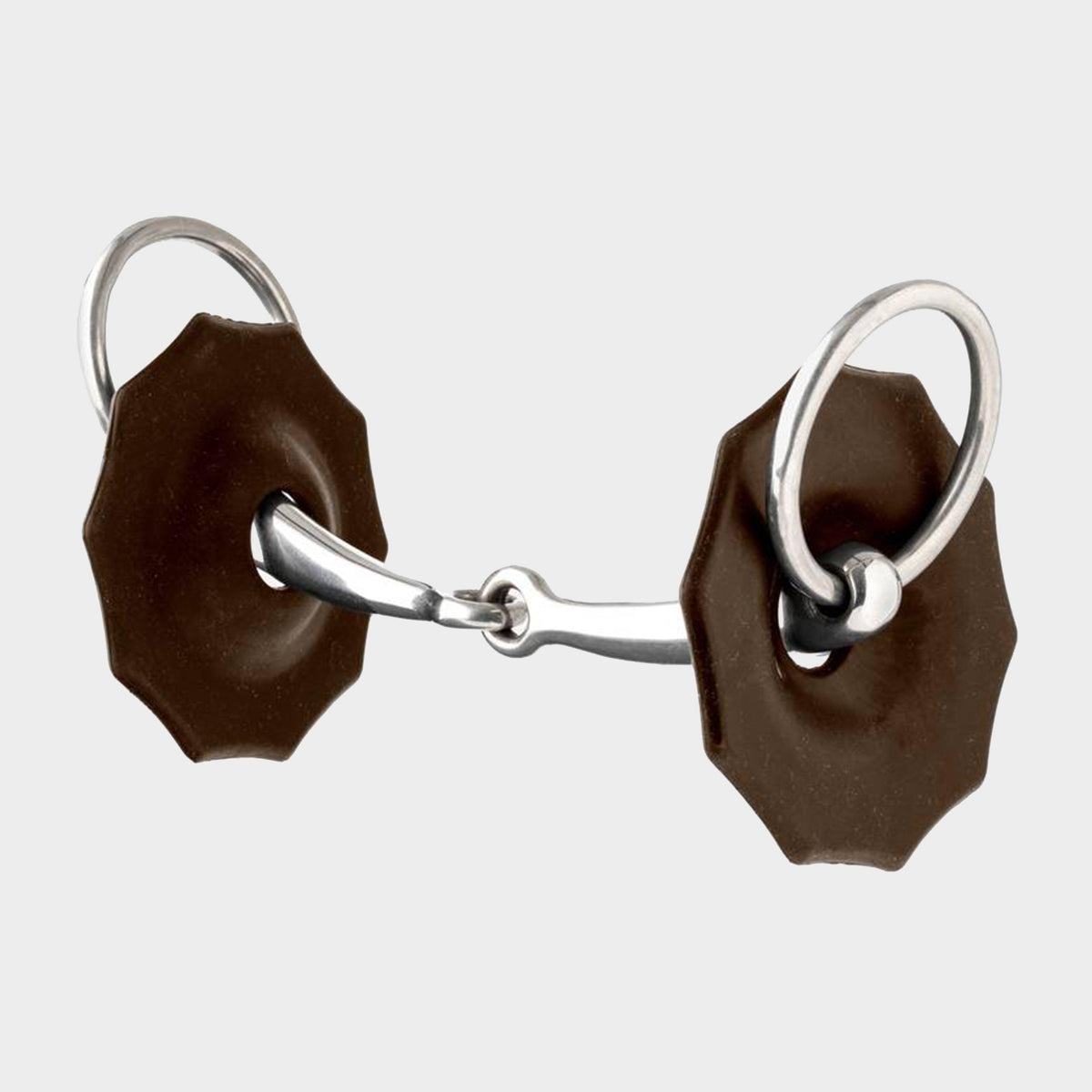 Contoured Rubber Bit Guards Brown