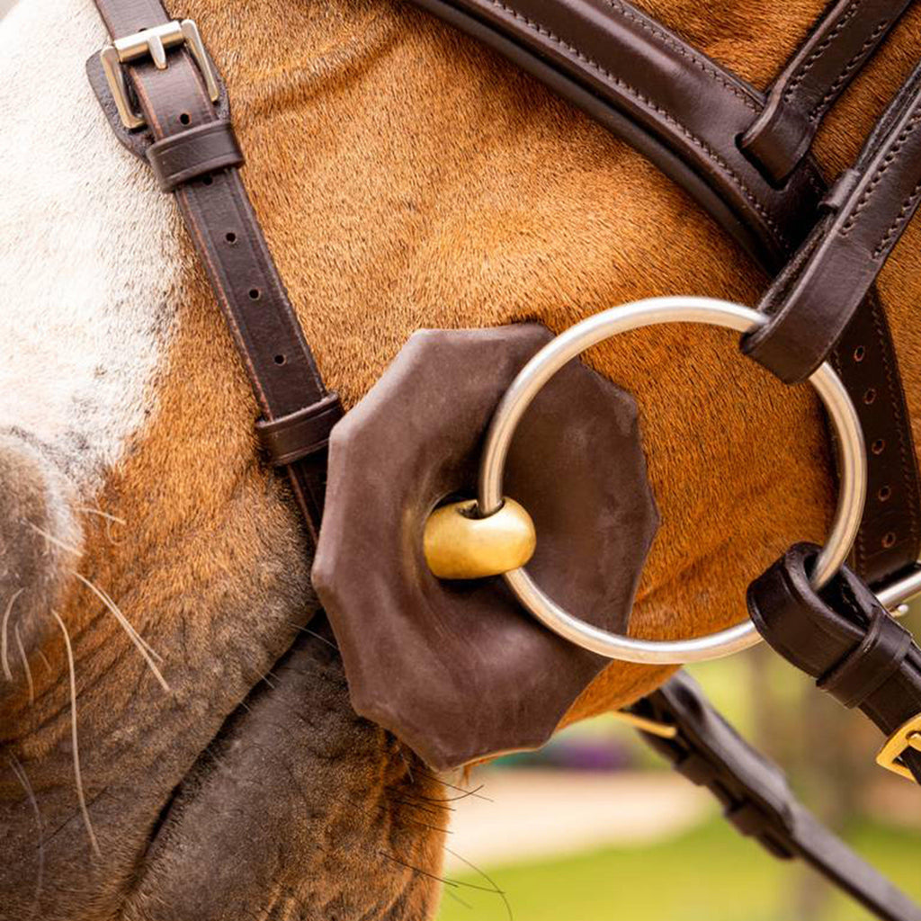 Contoured Rubber Bit Guards Brown