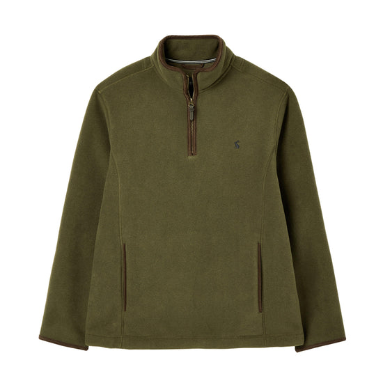 Mens Coxton Quarter Zip Fleece Sweatshirt Heritage Green