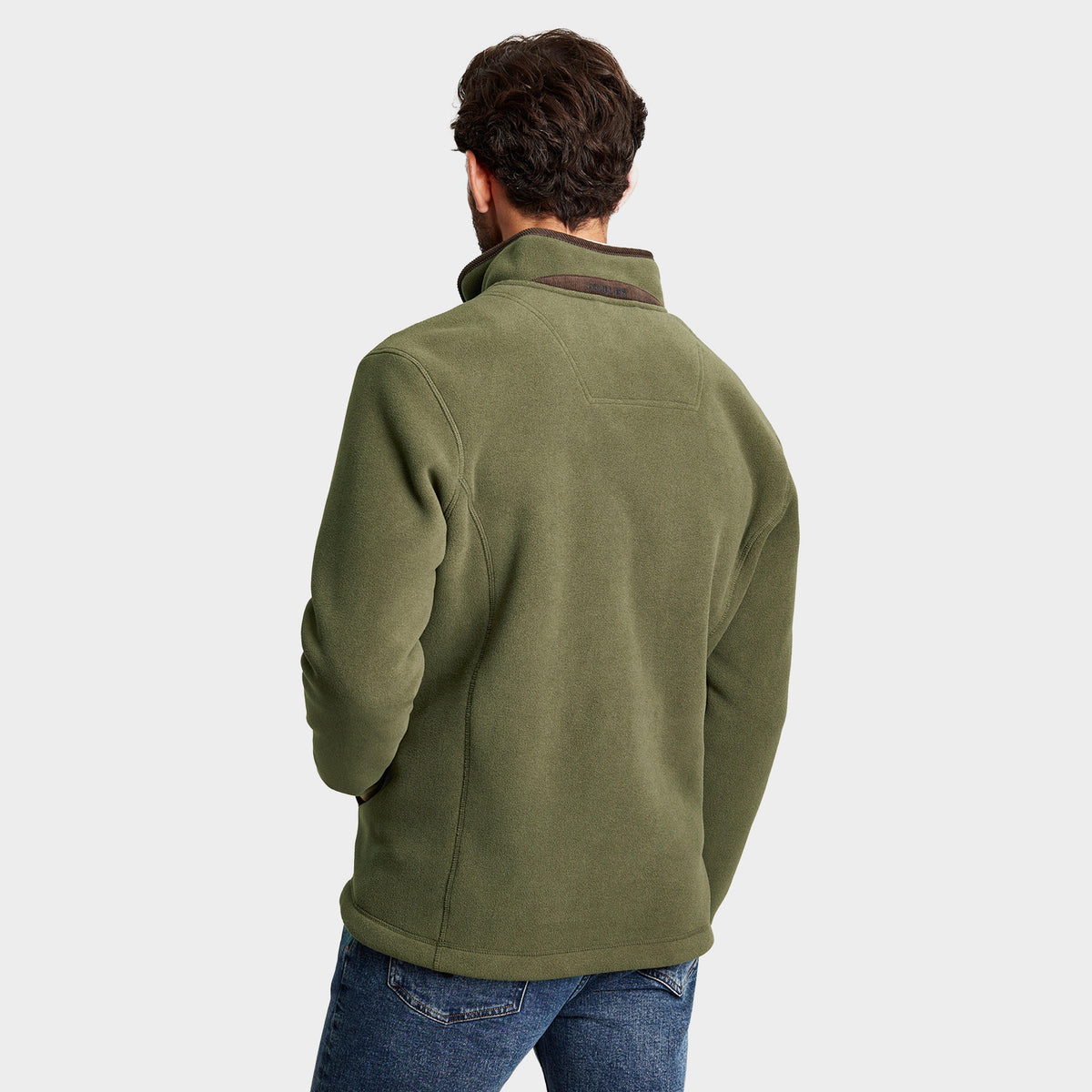 Mens Coxton Quarter Zip Fleece Sweatshirt Heritage Green