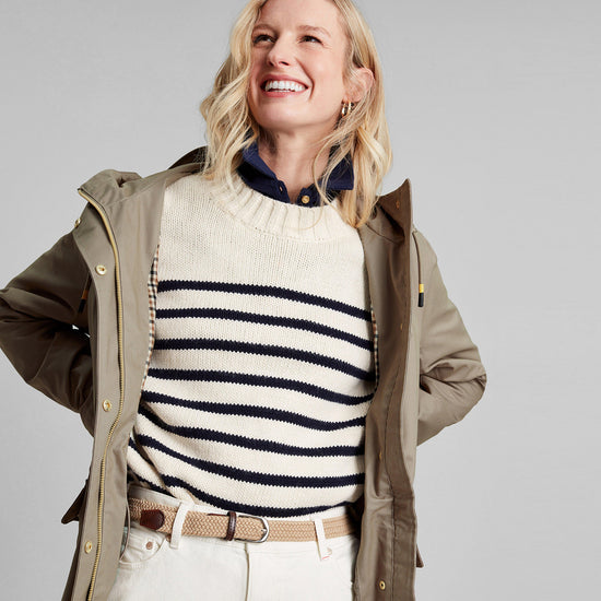 Womens Padstow Waterproof Raincoat Mushroom