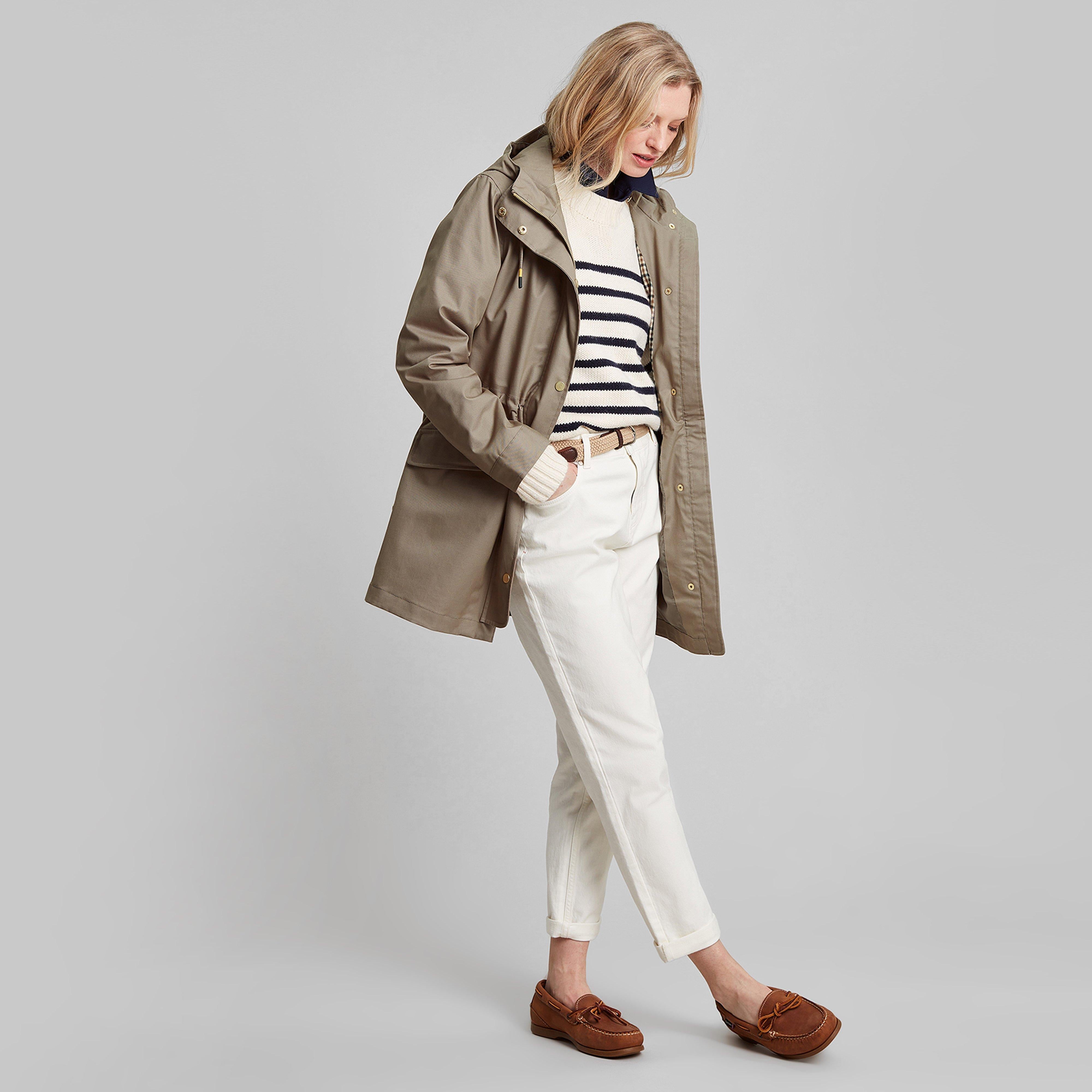 Womens Padstow Waterproof Raincoat Mushroom