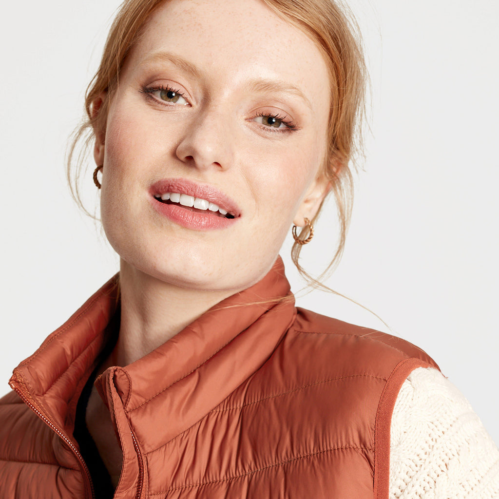 Womens Bramley Showerproof Packable Gilet Red