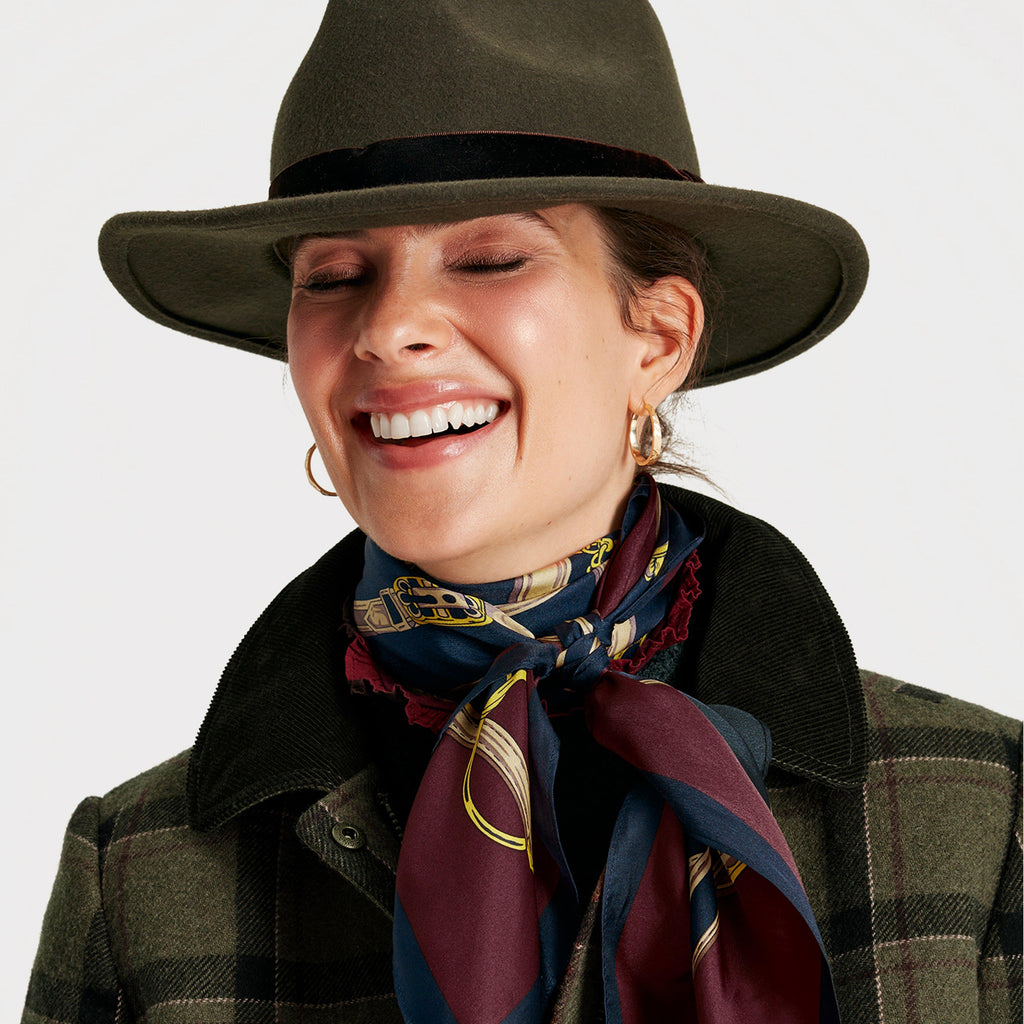 Womens Berkley Tweed Fieldcoat Green Tweed